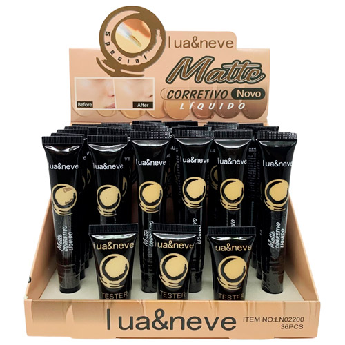 Corretivo Líquido Matte Lua & Neve LN02200 - Box c/ 36 unid