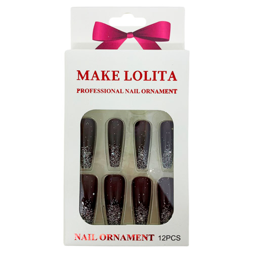 Unhas Postiças Autocolantes Bailarina Make Lolita ML1144