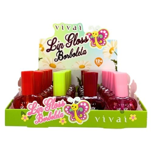 Lip Gloss Borboleta Vivai 3049.1.1 - Box c/ 24 unid