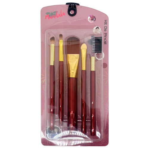 Kit com 05 Pincéis para Maquiagem Mandala PM-035