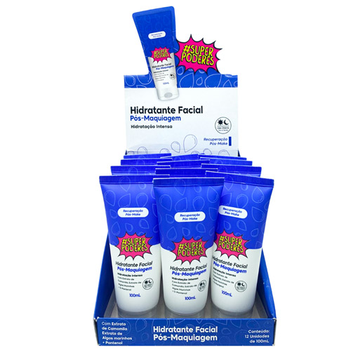 Hidratante Facial Pós-Maquiagem Super Poderes HFSP01 - Box c/ 12 unid
