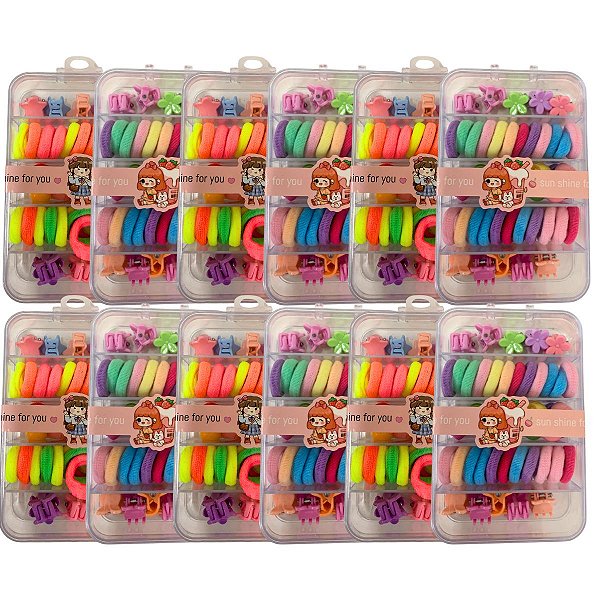 Kit Para Cabelo Infantil SJ-177/SJ-178 - Pcte c/ 12 unid