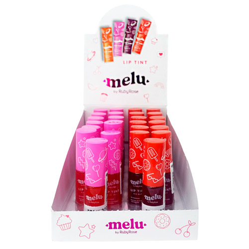 Lip Tint Melu Ruby Rose RR-7501/G1 - Box c/ 24 unid