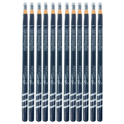 Lápis Dermatográfico para Sobrancelhas Marrom Escuro Febella LS2015 - Box c/ 12 unid
