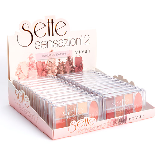 Paleta de Sombras Sette Sensazioni 2 Vivai 4058.1.1 - Box c/ 24 unid