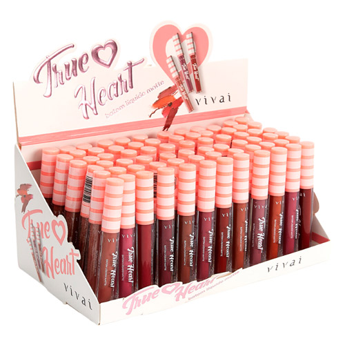 Batom Líquido Matte True Heart Vivai 3002.4.1 - Box c/ 72 unid