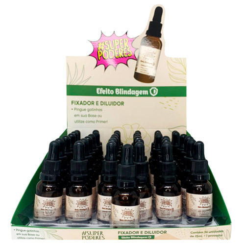 Fixador e Diluidor Efeito Blindagem Super Poderes FDEBSP01 - Box c/ 36 unid