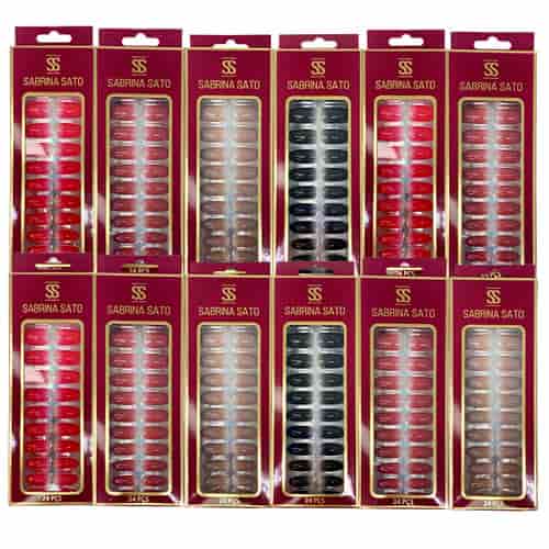 Unhas Postiças Autocolantes Sabrina Sato SS-2374 - cte c/ 12 unid