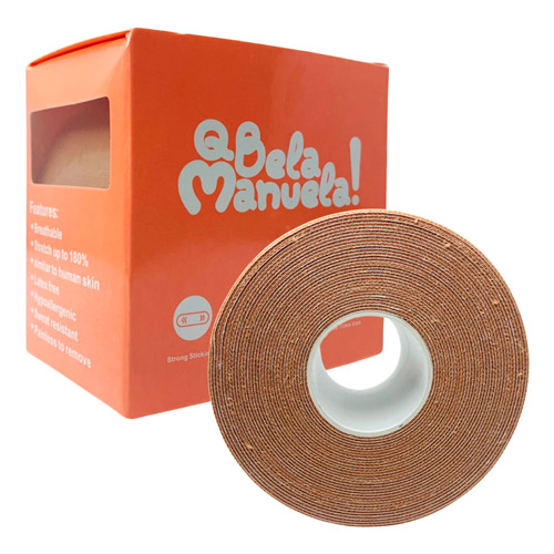Sutiã Adesivo de Fita Boob Tape Push Up Levanta e Modela Nude Qbela Manuela! QBM00936