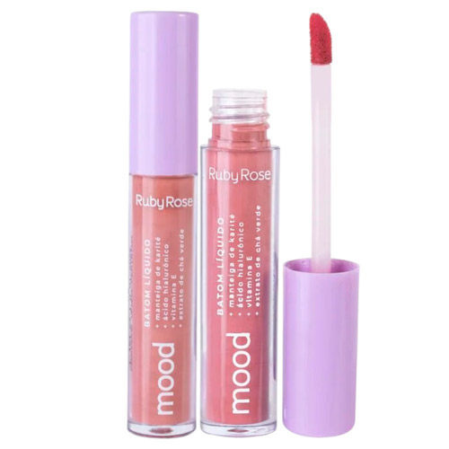 Batom Líquido Mood Happiness 08 Ruby Rose HB-566-S8