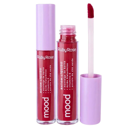 Batom Líquido Mood Desire 01 Ruby Rose HB-566-S1