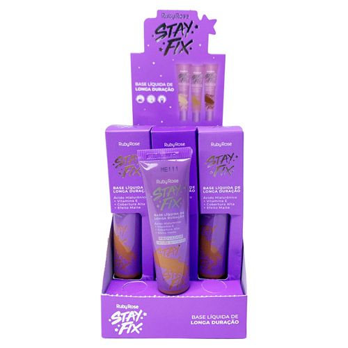 Base Líquida de Longa Duração ME111 Stay Fix Ruby Rose HB-873-S10 - Box c/ 12 unid