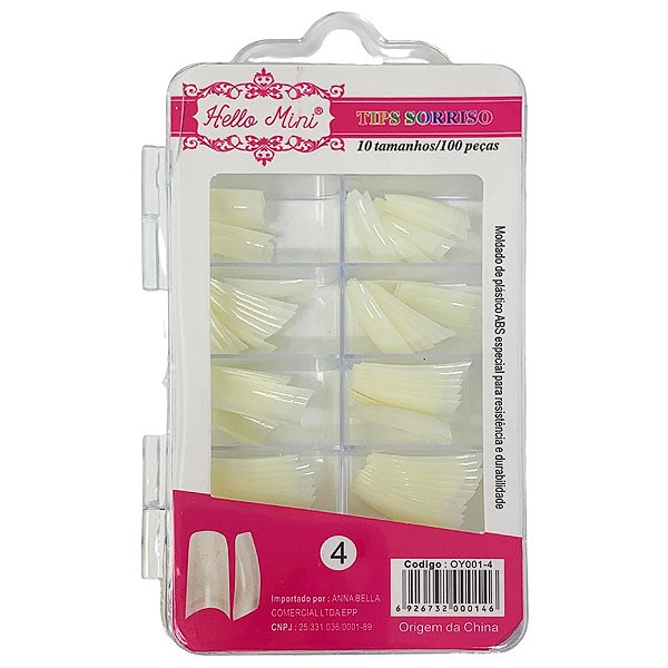 Unhas Postiças Bailarina Com 100 Tips Hello Mini OY001-4