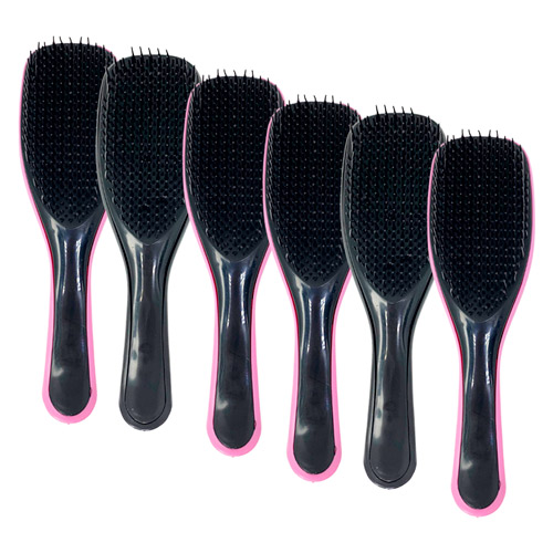 Escova Desembaraçadora para Cabelo - Kit c/ 06 unid