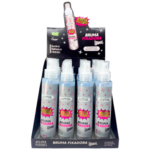 Bruma Fixadora Glow Super Poderes BFSP03 - Box c/ 16 unid