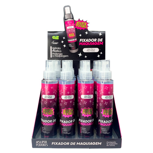 Fixador de Maquiagem Super Poderes BFSP04 - Box c/ 16 unid
