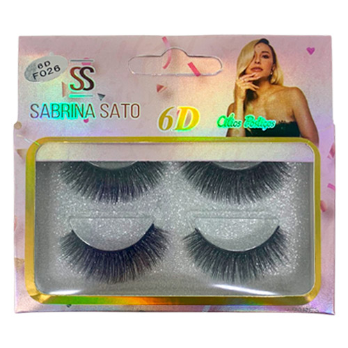 Kit com 02 Cílios Postiços 6D F026 Sabrina Sato SS-2646