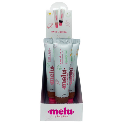 Base Líquida ME111 Melu Ruby Rose RR-872-S10 - Box c/ 12 unid
