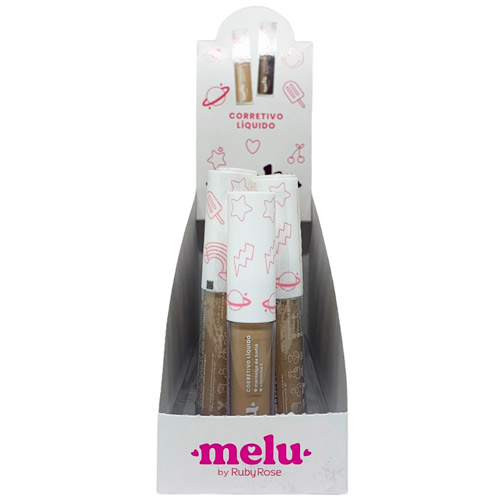 Corretivo Líquido MC50 Melu Ruby Rose RR-1800-S03 - Box c/ 12 unid
