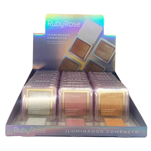 Iluminador Compacto Grupo 01 Ruby Rose HB-859/G1 - Box c/ 24 unid