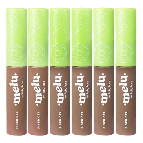 Fiber Gel para Sobrancelhas Melu Ruby Rose RR-8423 - Kit c/ 06 unid
