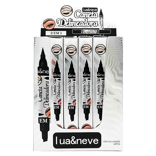 Caneta Delineadora 2 em 1 Lua & Neve LN02252 - Box c/ 24 unid