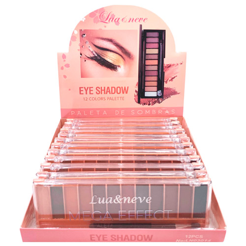 Paleta de Sombras Mega Effect Lua & Neve LN03014 - Box c/ 12 unid