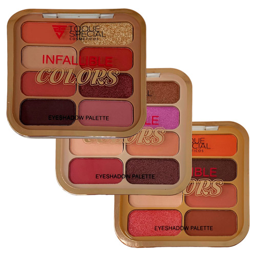 Paleta de Sombras Infallible Colors Toque Special TS05009 - Kit c/ 03 unid