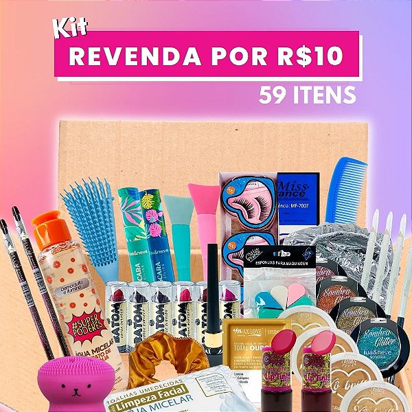 Revenda por R$10,00 - 59 Itens