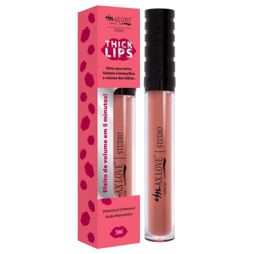 Gloss Thick Lips Efeito Volume Cor 202 Max Love