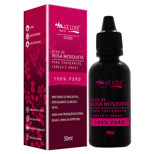 Óleo de Rosa Mosqueta 100% Puro 30ml Max Love