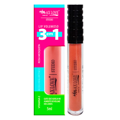 Gloss Lip Volumoso 3 em 1 Cor 302 Max Love