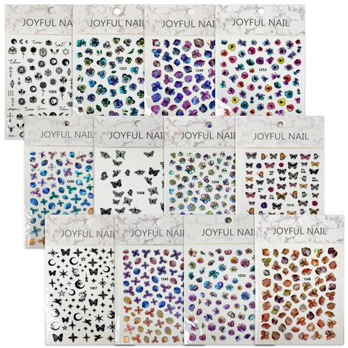 Adesivo para Unhas Joyful Nail SM775-015-15 - Pcte c/ 12 unid
