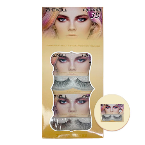 Cílios Postiços 3D LUX067-048-10 - Box c/ 12 unid