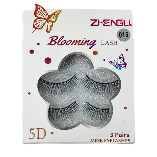 Cílios Postiços com 03 Pares 5D LUX067-020-10