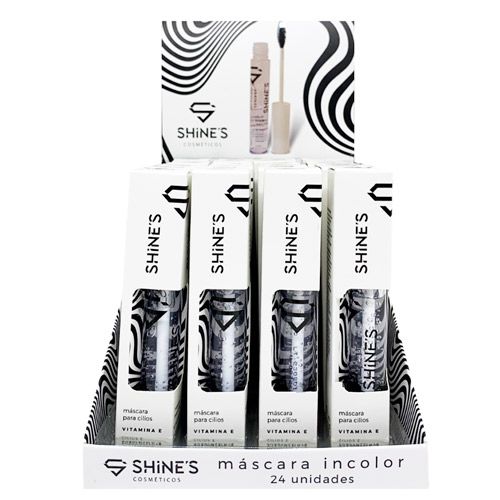 Máscara Incolor para Cílios Shine's SH2001 - Box c/ 24 unid