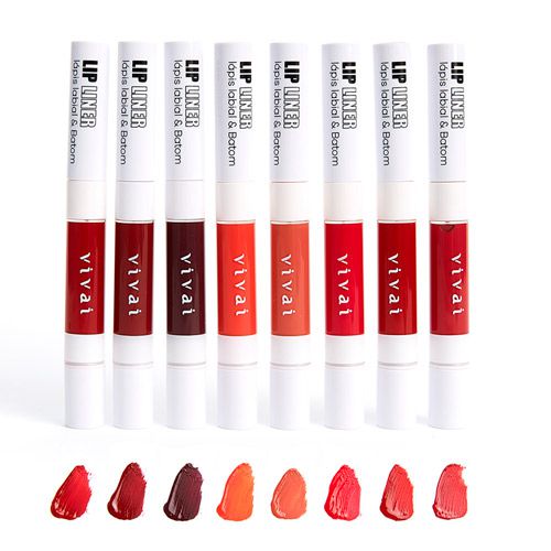 Lápis Labial & Batom Lip Liner Vivai 3097.1.1 - Kit c/ 08 unid