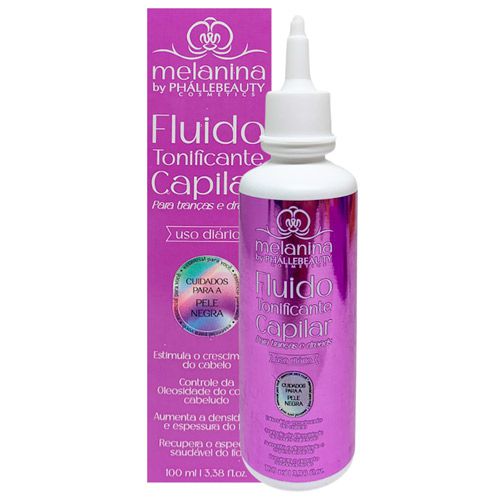 Fluido Tonificante Capilar para Tranças e Dreads Melanina Phállebeauty PH0810