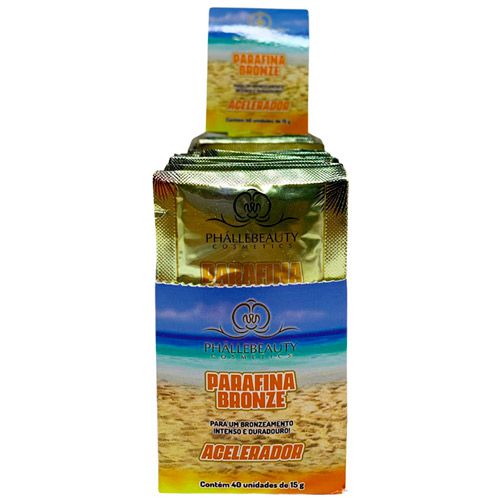 Parafina Bronze Acelerador Linha Summer Phállebeauty PH0680 - Box c/ 40 unid