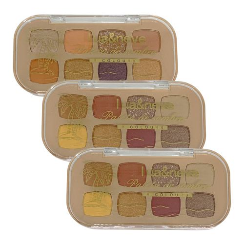 Paleta de Sombras 8 Colours Lua & Neve LN02223 - Kit c/ 03 unid