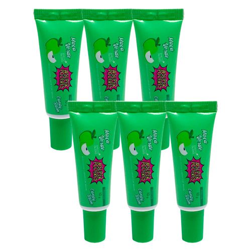 Hidratante Labial Candy Balm Maçã Verde Super Poderes HLSP06 - Kit c/ 06 unid