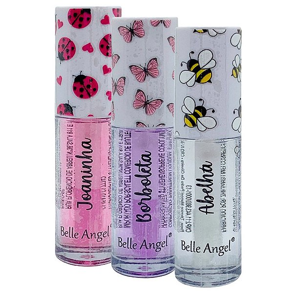Lip Oil Comfort Belle Angel B120 - Kit c/ 03 unid