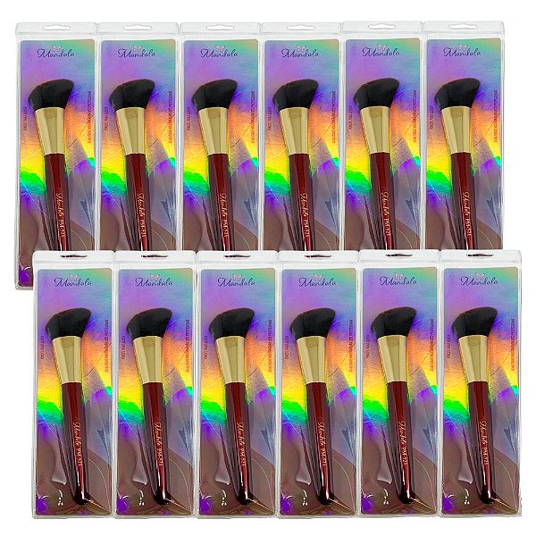 Pincel para Blush Mandala PM-521 - Pcte c/ 12 unid
