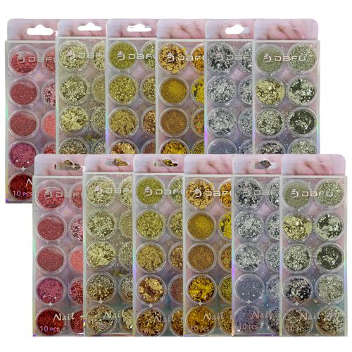 Enfeite para Decoração de Unhas Dafu DF-GT007154 - Pcte c/ 12 unid