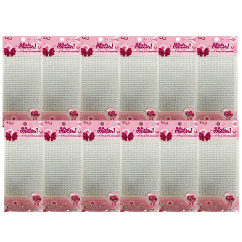Strass Adesivo para Decoração Qbela Manuela! QBM765 - Pcte c/ 12 unid