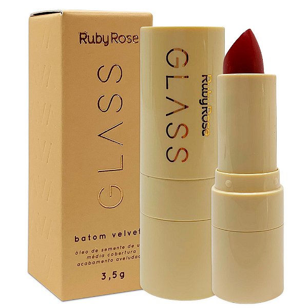 Batom Bastão Velvety BG04 Glass Ruby Rose HB-548-4
