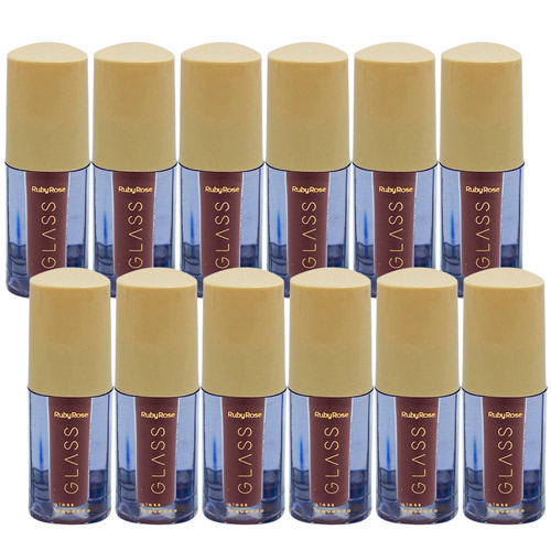 Gloss Laqueado BG02 Glass Ruby Rose HB-577-2 - Box c/ 12 unid