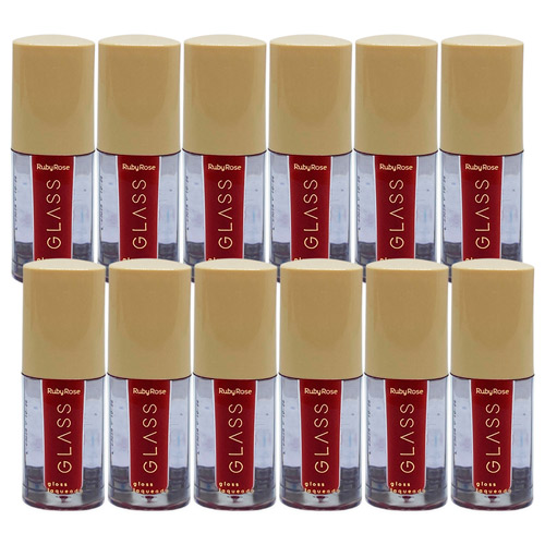 Gloss Laqueado BG06 Glass Ruby Rose HB-577-6 - Box c/ 12 unid