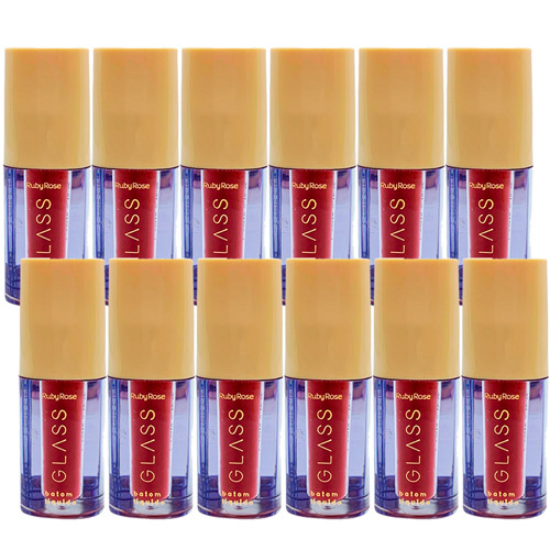 Batom Líquido Velvety BG03 Glass Ruby Rose HB-578-3 - Box c/ 12 unid