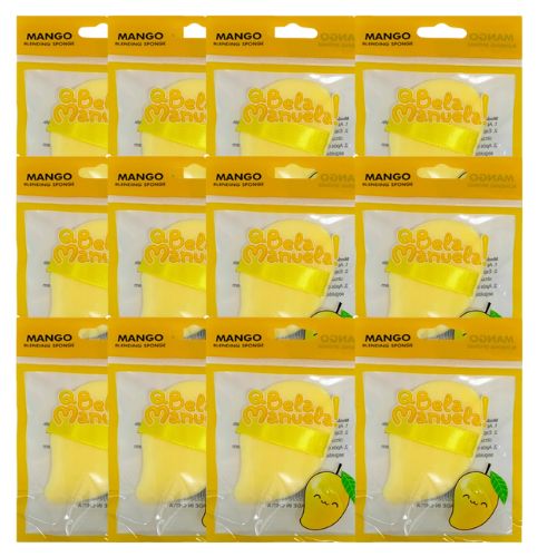 Esponja para Pó Mango Qbela Manuela! QBM528-1 - Pcte c/ 12 unid